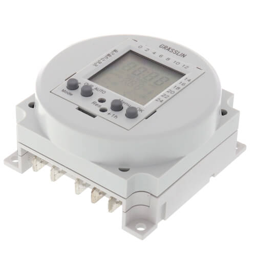 One-Circuit Electronic Time Switch, 16A, SPDT Panel Mounting (120V)