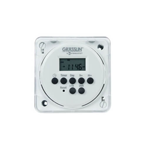 One-Circuit Electronic Time Switch, 16A, SPDT Flush Mounting (240V)