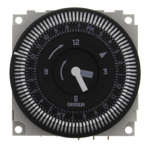 thumbnail image 2 of Grasslin Intermatic FM1STUZ-120U 24-Hour Timer Module - 120V 21A SPDT Electromechanical Timer 2 of 14