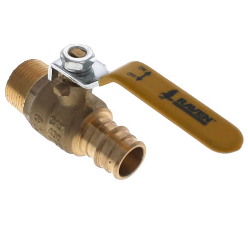 Main product image of 3/4" Expansion PEX x 3/4" Male NPT Brass Ball Valve (Lead Free)