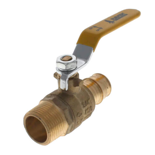 Main product image of 3/4" Expansion PEX x 3/4" Male NPT Brass Ball Valve (Lead Free)