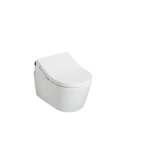 Main product image of CWT4474047CMFG#MS Washlet + Rp Wall Hung D Shape Toilet w/ RX Bidet Seat & Duofit In Wall 1.28 & 0.9 GPF Dual Flush Tank System (Matte Silver)