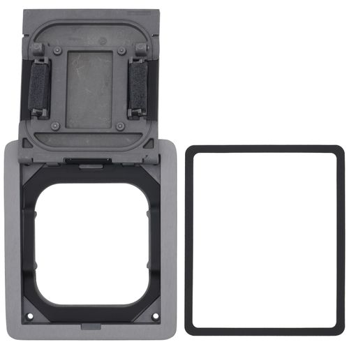 Main product image of FloorPort Flanged Cover Assembly for Rectangular Floor Boxes (Aluminum)