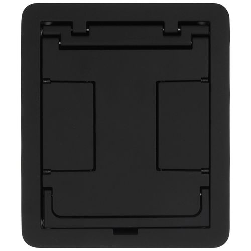Main product image of FloorPort Flanged Cover Assembly for Rectangular Floor Boxes (Black)