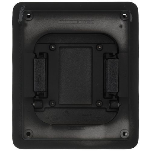Main product image of FloorPort Flanged Cover Assembly for Rectangular Floor Boxes (Black)