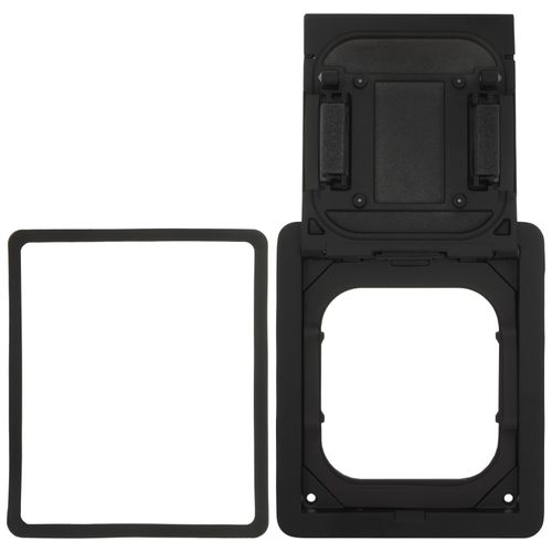 Main product image of FloorPort Flanged Cover Assembly for Rectangular Floor Boxes (Black)