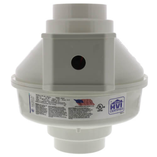 FR100-RADON - Fantech FR100-RADON - FR Series Inline Radon Fan, 4