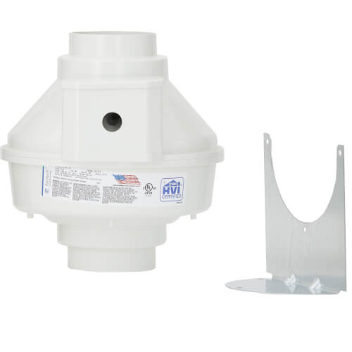 Fantech FR110 FR Series Round Inline Exhaust Fan, 4" Duct (167 CFM
