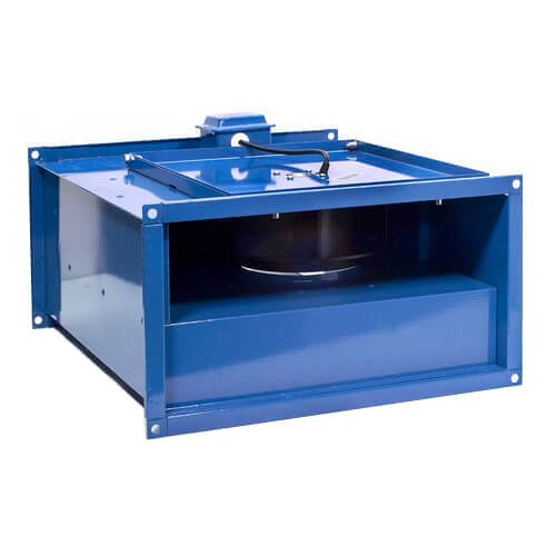 FRD Series Rectangle Inline Mixed Flow Centrifugal Fan, 16" x 8" Duct, 230V (553 CFM)