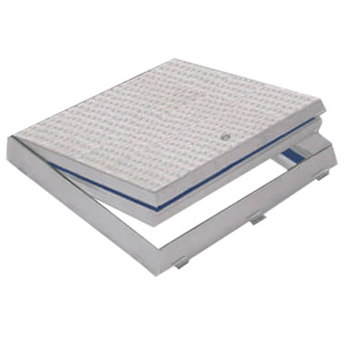 Main product image of 24" x 36" (Frame Opening) Fire Rated Floor Door, Flush Diamond Plate