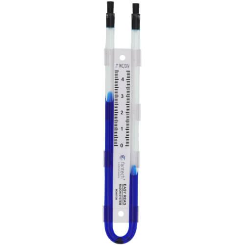 Radon Mitigation U-Tube Manometer & System Labels