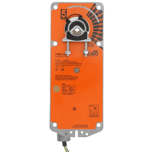 Main product image of Spring Return Fail-Safe, Fire & Smoke Actuator  - 120 VAC (No Aux Switch)
