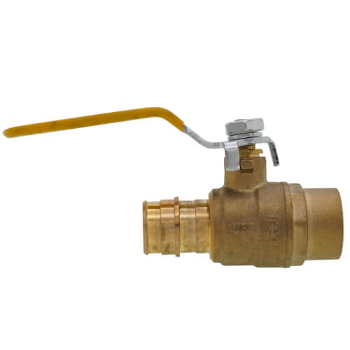 Main product image of 3/4" Expansion PEX x 3/4" Copper Brass Ball Valve (Lead Free)