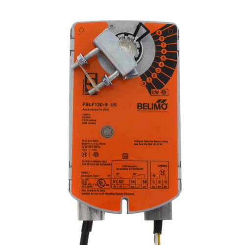 Main product image of Spring Return Fail-Safe, Fire & Smoke Actuator - 120 VAC