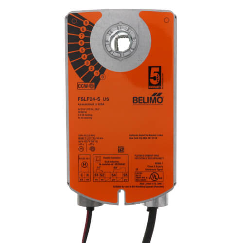 Main product image of Spring Return On/Off, Fire & Smoke Actuator - 24 VAC w/ Aux