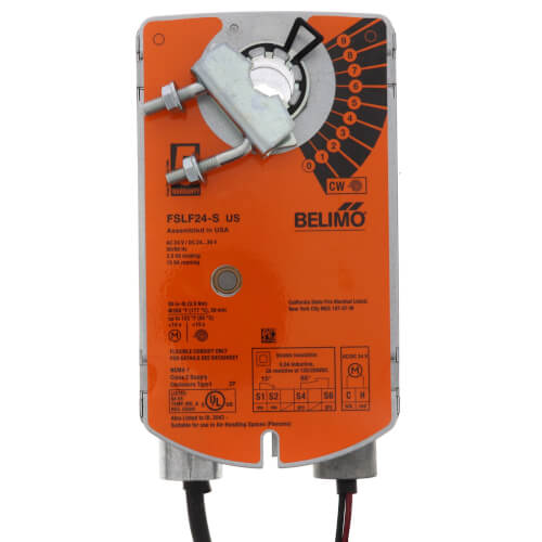 Main product image of Spring Return On/Off, Fire & Smoke Actuator - 24 VAC w/ Aux