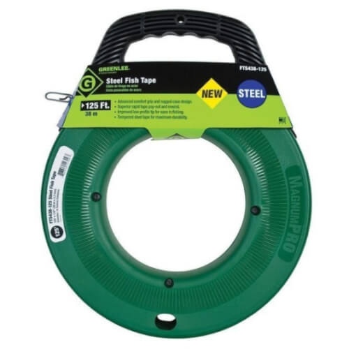 FTS438125 Greenlee FTS438125 Steel Fish Tape (125 ft.)