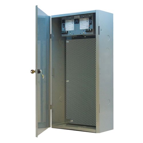 Main product image of Dual 100 VA Power Supply, Perforated Steel Subpanel Mounted, 12.5" x 24.5" x 6.5" Metal Enclosure