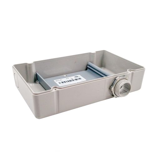 Main product image of 4-1/4" x 7" x 2" Plastic Housing w/ 4" x 4" Mounting Track, NEMA 1, 3/4" MNPT Nipple
