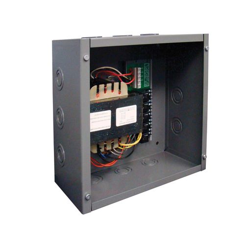 Main product image of 500 VA Power Supply, UL508, Five 100 VA Class 2 Outputs, 480/277/240/120 Vac to 24 Vac, Metal Enclosure