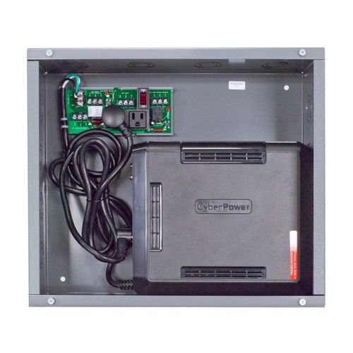 Main product image of 850VA UPS Backup Power Control Center, Status Contacts, 14" x 16" x 6" Metal Enclosure