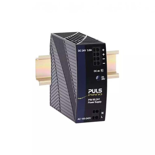 Main product image of DIN Rail Mount DC Power Supply, Single Switching, 100-240 Vac to 24-28 Vdc, 3.8A