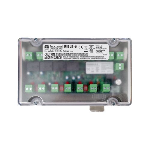 Main product image of Enclosed AHU Fan Safety Alarm Circuit Logic Board, 24 Vac/DC Power Input, 6 Alarm Inputs w/ N/C Outputs, NEMA 1 Housing