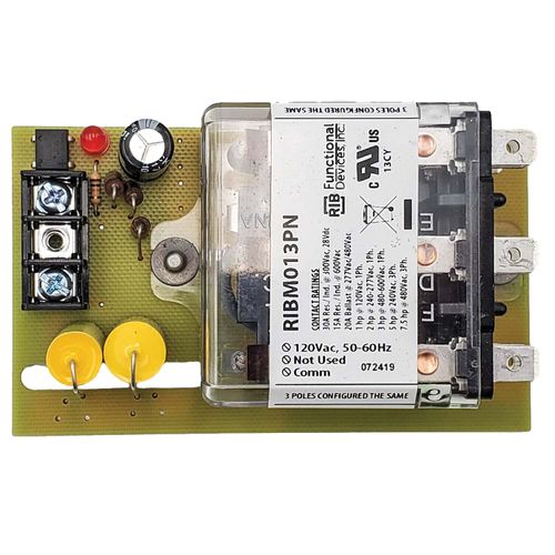 Main product image of Power Panel Relay, 30A 3PDT w/ 120 Vac Coil, 4" Track Mount