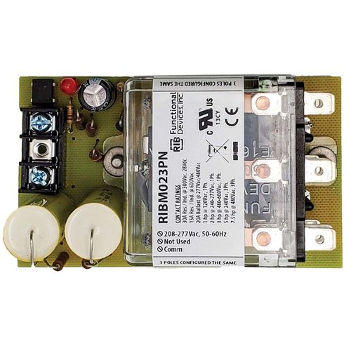 RIBM023PN - Functional Devices RIBM023PN - Power Panel Relay, 30A 3PDT ...