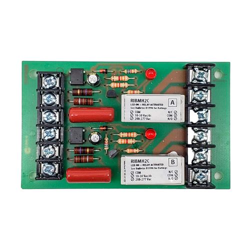 Main product image of Pilot Panel Relay, 15A 2 SPDT w/ 10-30 Vac/DC/208-277 Vac Coil, 4" Track Mount
