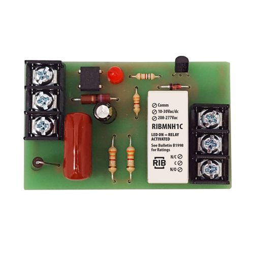 Main product image of Pilot Panel Relay, 15A SPDT w/ 10-30 Vac/DC/208-277 Vac Coil, 2-3/4" Track Mount