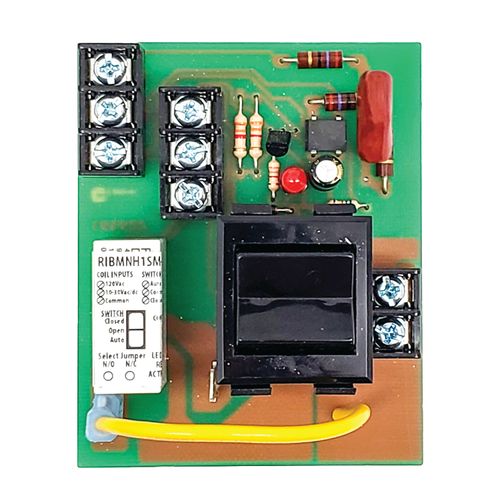 Main product image of Pilot Panel Relay, 15A SPST + Override + Monitor w/ 10-30 Vac/DC/208-277 Vac Coil, 2-3/4" Track Mount