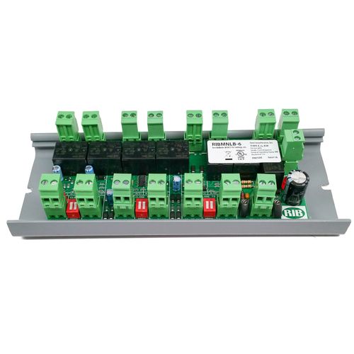 AHU Fan Safety Alarm & General Purpose Logic Circuit, 24 Vac/dc Power Input, 6 Alarm Inputs w/ N/C Outputs, 2.75" Track Mount