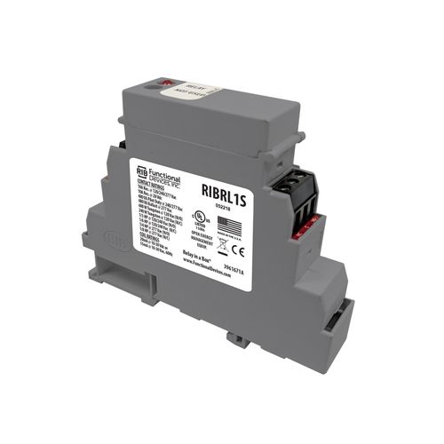 Main product image of DIN Rail Mount Relay, 10A SPDT + Override, 10-30 Vac/dc Coil