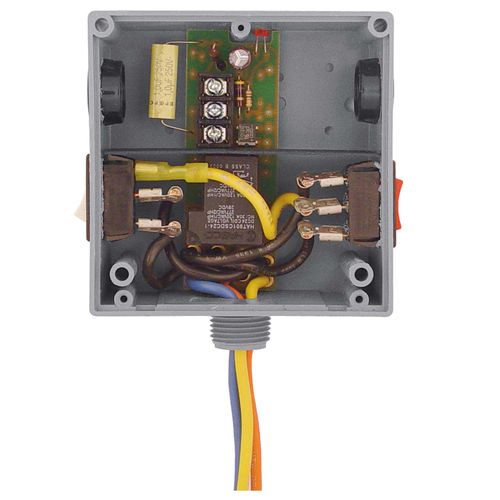 Main product image of Enclosed Power Relay, 20A SPDT + Override, 24 Vac/dc/208-277 Vac Coil, Hi/Lo Voltage Separation, NEMA 1 Housing