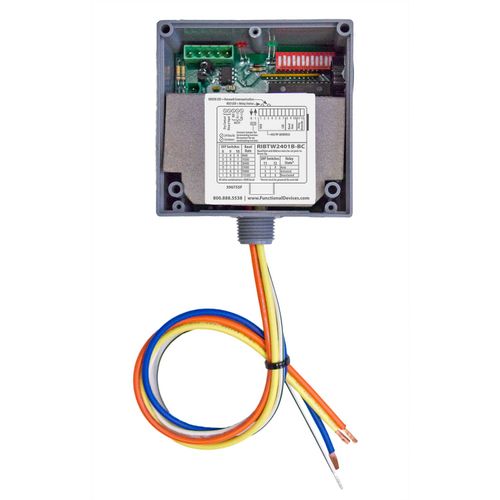 Main product image of Enclosed BACnet MS/TP Network Relay Device, One Binary Output, One Binary Input, 24 Vac/dc/120 Vac Power Input, NEMA 1 Housing