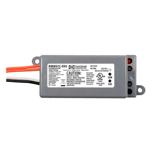 Main product image of EnOcean 902 MHz Wireless Relay, Receiver / Repeater, 5A SPST-N/O, 120 Vac Power Input, NEMA 1 Housing