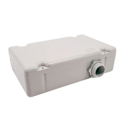 Main product image of 4-1/4" x 7" x 2" Plastic Housing w/ 2-3/4" x 6" Mounting Track, NEMA 1, 3/4" MNPT Nipple