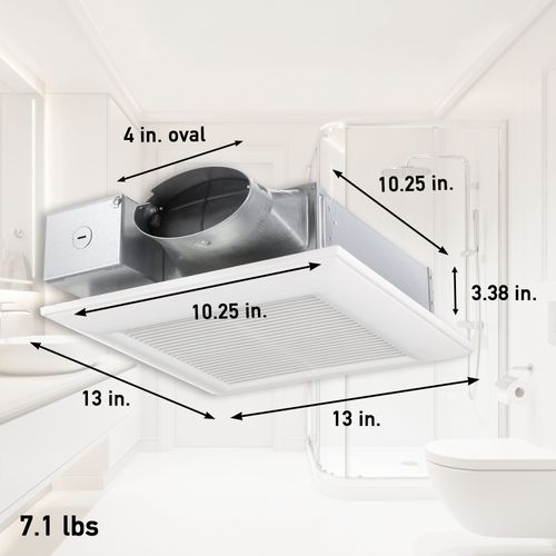 Main product image of Panasonic WhisperValue Ceiling/Wall Mount Bathroom Exhaust Fan, 50-80-100 CFM, FV-0510VS1