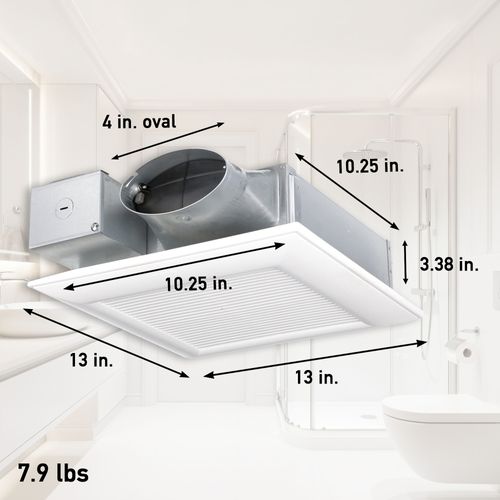 Main product image of Panasonic WhisperValue Ceiling/Wall Mount Bathroom Exhaust Fan with Humidity Sensor, 50-80-100 CFM, FV-0510VSC1