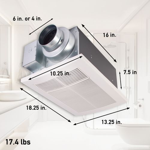 Main product image of Panasonic WhisperWarm Ceiling Mount Bathroom Exhaust Fan with Heater, 50-80-110 CFM, FV-0511VH1