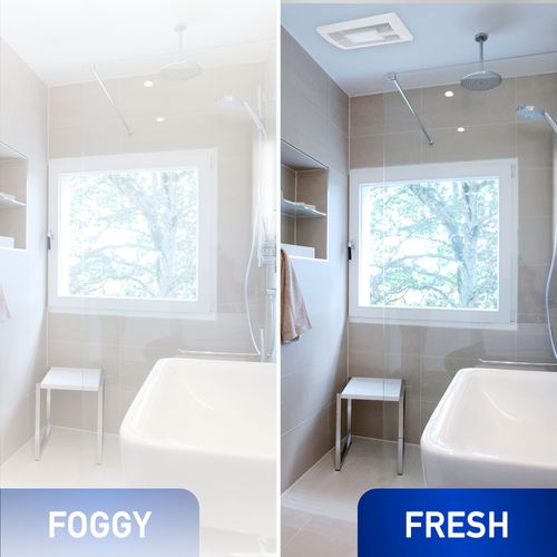 Main product image of Panasonic WhisperWarm Ceiling Mount Bathroom Exhaust Fan with LED Light & Heater, 50-80-110 CFM, FV-0511VHL1