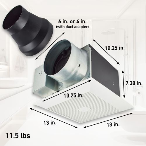 Main product image of Panasonic WhisperGreen Select Dual Speed Ceiling Mount Exhaust Fan, Customizable, 30 to 110 CFM, FV-0511VKS3