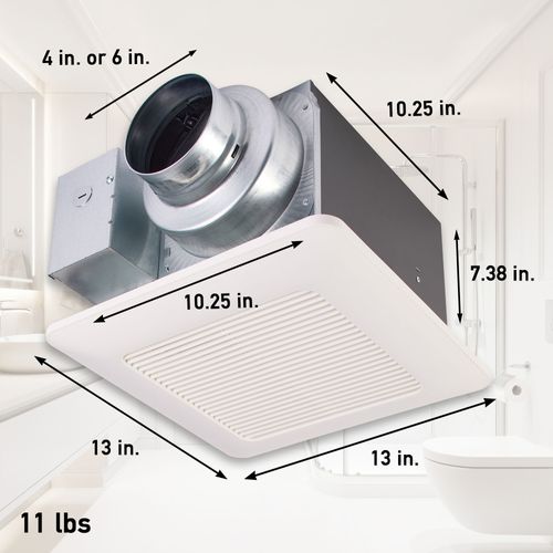 Main product image of Panasonic WhisperCeiling Bathroom Exhaust Fan, 50-80-110 CFM, FV-0511VQ1