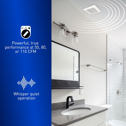 Main product image of Panasonic WhisperCeiling Bathroom Exhaust Fan, 50-80-110 CFM, FV-0511VQ1