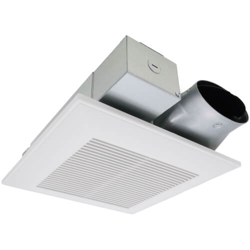 WhisperValue-DC 50-80-100 CFM Pick-A-Flow Ceiling Ventilation Fan w/ Multi-Speed for ASHRAE 62.2