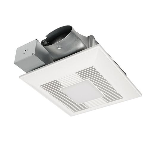 Main product image of Panasonic WhisperValue Ceiling/Wall Mount Dual Speed Bathroom Exhaust Fan with LED Light, 30 to 100 CFM, FV-0810VSSL1
