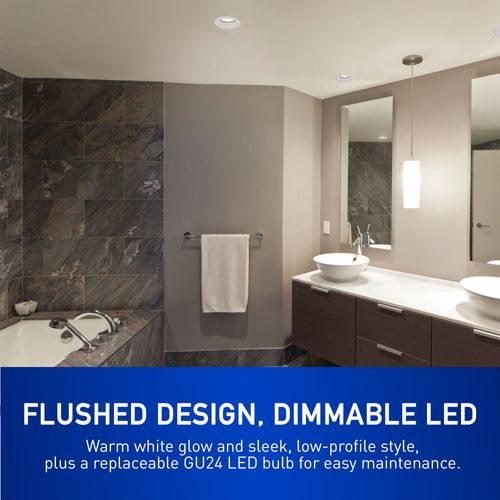 Main product image of Panasonic WhisperRecessed Ceiling Mount Bathroom Exhaust Fan with Dimmable LED Light, 80 CFM, FV-08VRE2