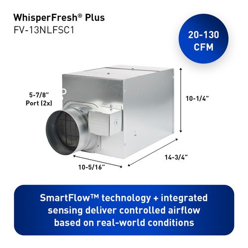 Main product image of WhisperFresh Plus Fresh Air Supply Fan, 20-130 CFM