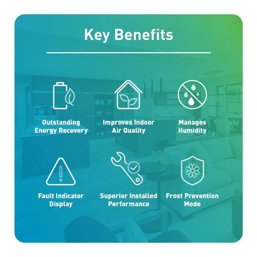 Main product image of Intelli-Balance 150 Elite Plus+ Energy Recovery Ventilator (ERV), 30-150 CFM, Standard Plug-In, Any Climate, FV-15ESC1